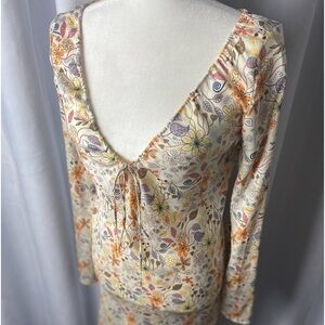 DVF fall flowers dress.